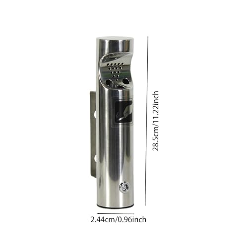Ashtray Stainless Steel Wall Mount Practical Ash Holder for Patio Bar Garden Argent|Home & Garden|1 Ashtray Cylinder