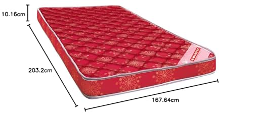 Coirfit Beetle with 36 Years of Trust 4-inch Queen Size Rebonded Foam Mattress with EPE Foam Core (80x66x4)