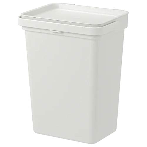 Ikea Plastic Pull-Out Bin with lid, Light Grey, 10 L