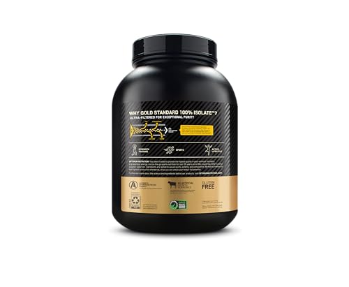 Optimum Nutrition (ON) Gold Standard 100% Isolate 3 lbs, 1.36 kg (Chocolate Bliss), for Muscle Support & Recovery, Vegetarian - 100% Protein from Whey Isolate