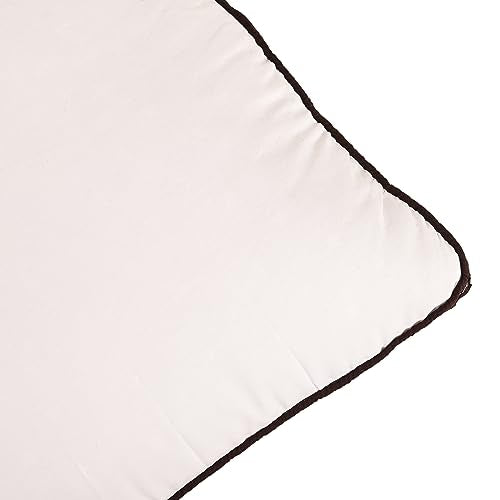 ORCHEED Soft Microfiber Laced Pillow for Sleeping & Neck Pain Relief for Back, Side & Stomach Sleeper, 16x24 inch, White, Pack of 2