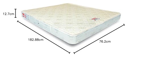 Coir FIT Health Plus Plus with SrtX��Technology 5' Inch with SrtX��Technology Single Size Natural Rubberised Coir Mattress(72x30x5)