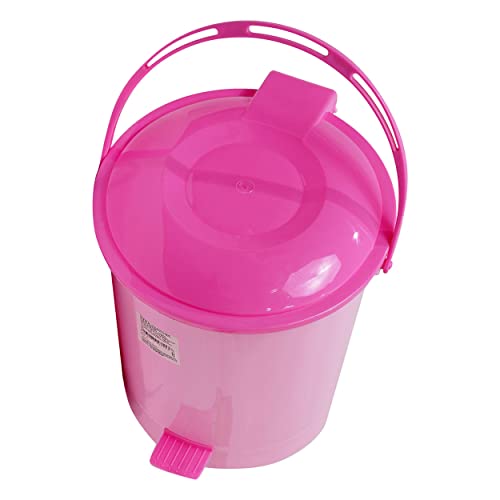 More Essentials Plastic Pedal Dustbin asso Big nos,Pink