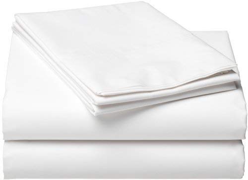 BDWEAVES Plain Cotton Set of 2 Single Bedsheet with 2 Pillow Covers-White