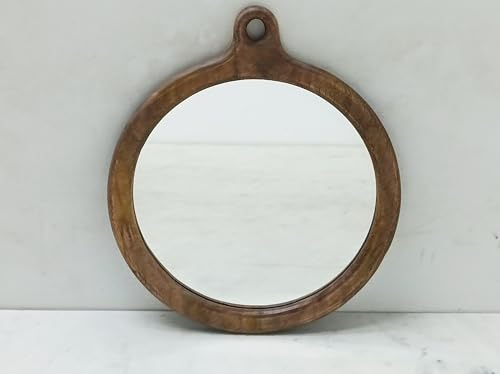 Wall Mirror for Living Room, Black (Brown)