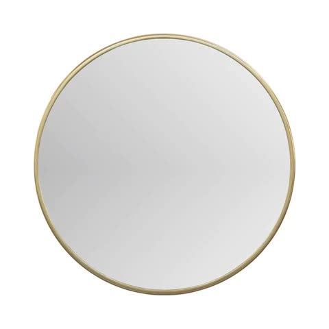 Vanity Round Wall Mirror For Bathroom//20 Round Metal Frame In Gold, Wall-Mounted Mirrors For Bathroom, Living Rooms, Entryways (Gold, 20 Inches), Framed