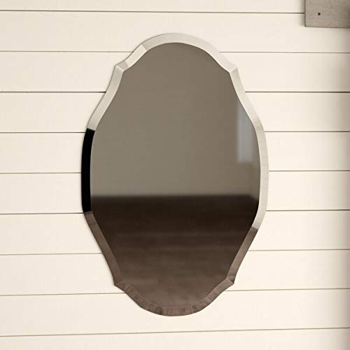 SDG Frameless Cuban Mirror N55 (18 x 24 Inch. with Beveled Edges, Suitable for Living/Bathroom)