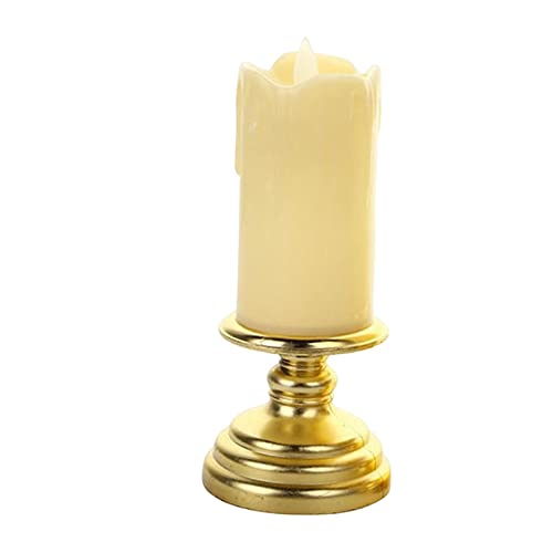 ATORSE® Flameless Candle Flickering Votive Candles Tealight Decor for Desk Festival 7Cmx16Cm