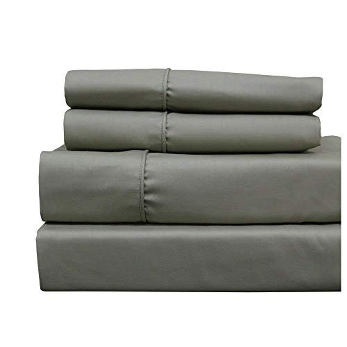 Queen, Sage : Queen Sage 650-Thread-Count Sheet Set, Cotton-Blend Wrinkle-Free Sheets