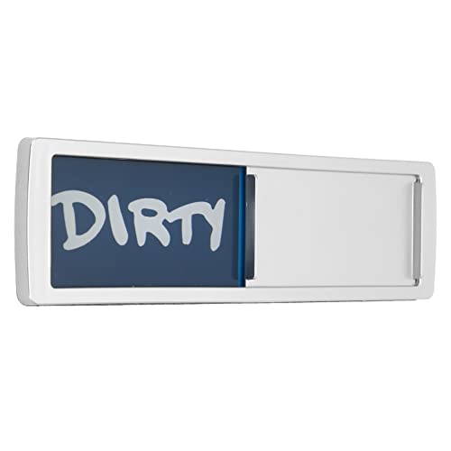 Ubersweet® Dishwasher Magnet Clean Dirty Sign, ABS Multipurpose Easy to Read Dishwasher Sign Widely Used for Kitchen (A)