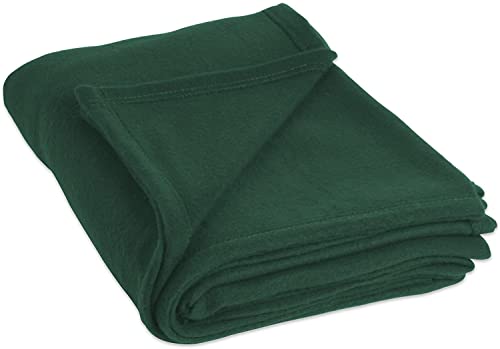 BREVARD 300 TC Solid/Plain Light Weight Polar Fleece Single Panipat Famous Warm or Hot AC Blanket (60X90 Inches, Olive)