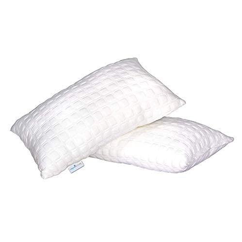 PINDIA Dreamfactory 400 GSM Knitted Fabric Single Soft Fluffy Sleeping Pillow (17 x 27) -2 Count