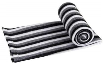 Ilsha® Polyester Blend 500 TC Blanket (Single_Black and White)