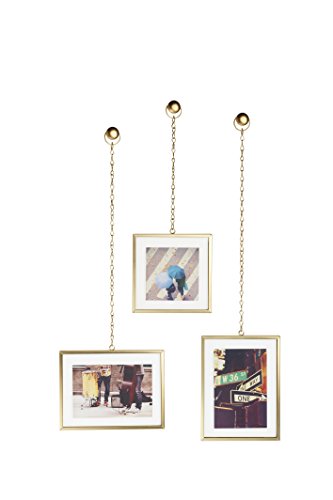 Umbra Steel Fotochain Photo Display (20.32 cm x 15.24 cm x 7.62 cm, Matte Brass)