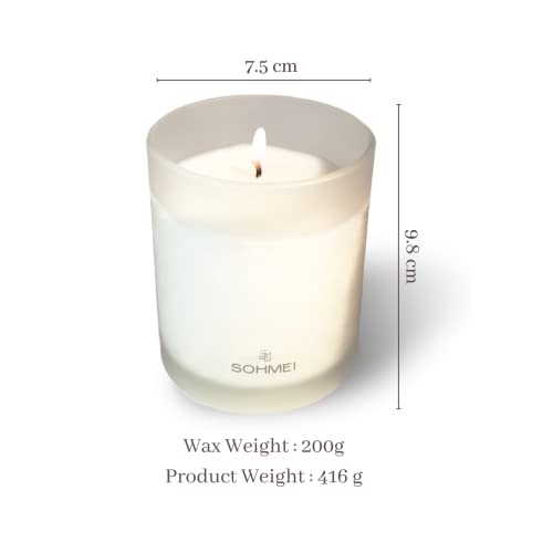 SOHMEI | Dessert Delight | Coconut Wax Scented Candles | Vanilla, Vanilla Beans (200 g)