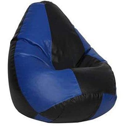 Blue Black Bean Bag Cover Blue Stool - true 2 f