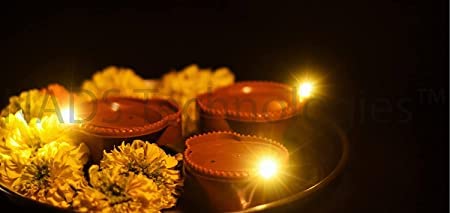 Water Sensor LED Candle Lights for Diwali Decoration (Pack of 12)