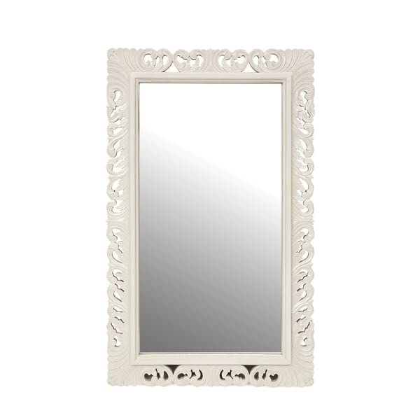 The Zara Enterprises Wooden Mirror Frame somthing is Different only Frame Without Mirror Colour White Deco Size 36×58