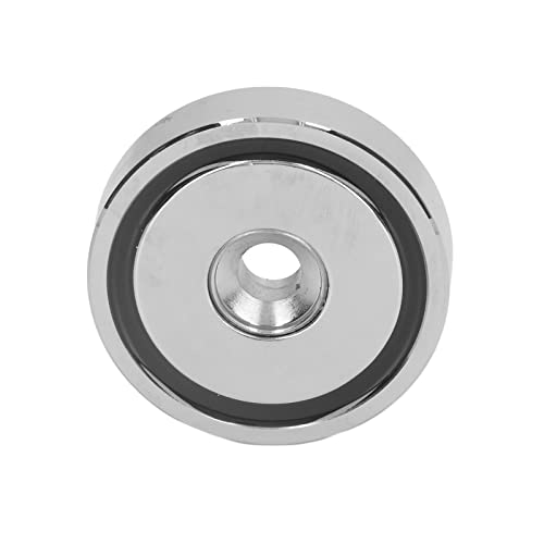 Ubersweet® Hole Magnet, 75KG Pulling Force Countersunk Hole Magnet Silver Corrosion Resistant for Office