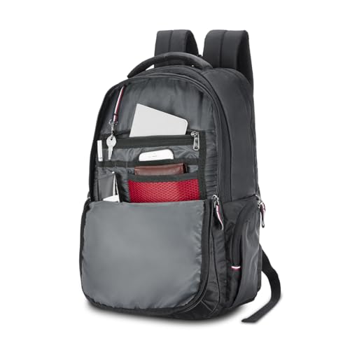 Tommy Hilfiger Joshua Polyester 20.61L Laptop Backpack For Unisex - Black