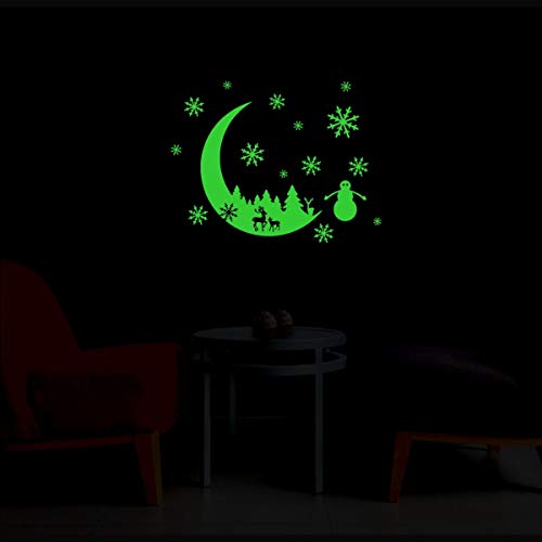 Generic Green Galaxy of Stars Radium Wall Sticker-PID31509