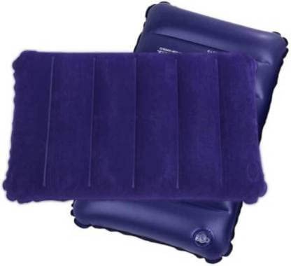 JSR CART Air Solid Sleeping Pillow Pack of 3 (Blue)