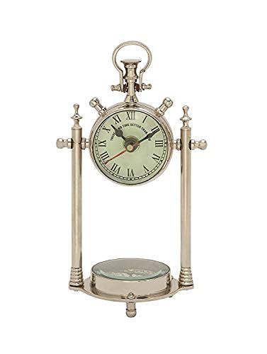 vintage collection Brass Table Clock with Compass