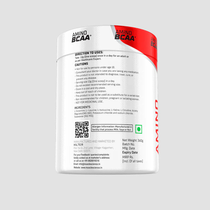 AMINO BCAA (BCAA + GLUTAMINE + CITRULLINE) – 30 SERVINGS