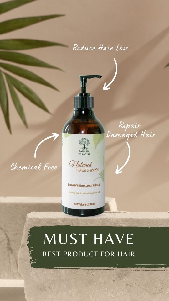 Natural Shampoo | Organic Ingredients | Anti Hair Fall | Hair Regrowth Shampoo | Reduce Hair Fall | Shinning Hair - Tanman Organics (Tanman Organics)