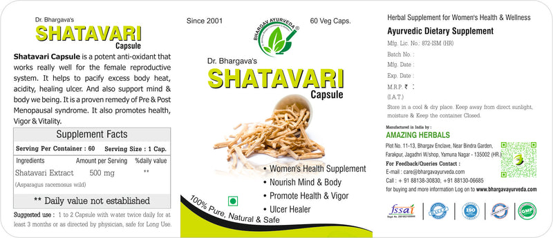 Dr.Bhargav's Femo Turbo 60 Capsule & Shatavari 60 Capsule