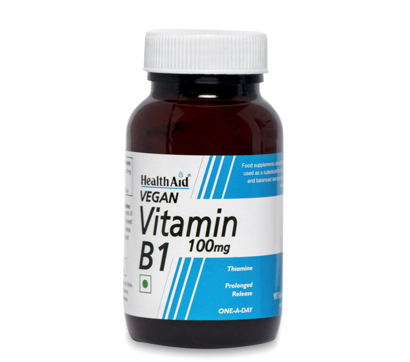 HealthAid I Vitamin B1 100 mg I Thiamin I 90 Tablets