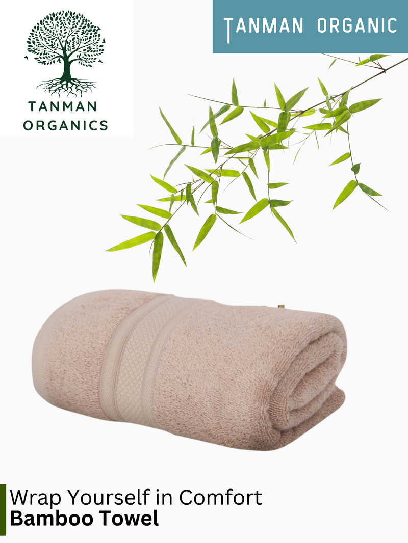 Tanman Organics Bamboo Fiber Bath Towel  - Beige