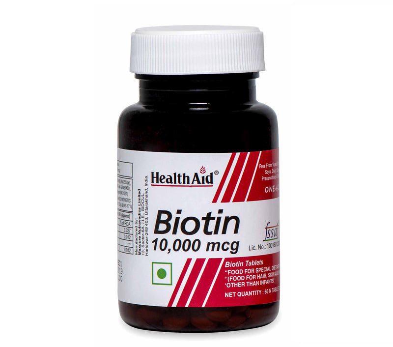 HealthAid I Biotin 10,000 µg I 60 Tablets