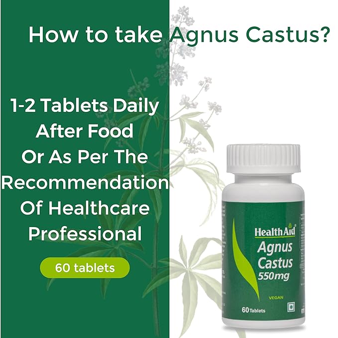 HealthAid I Agnus Castus 550 mg I 60 Tablets