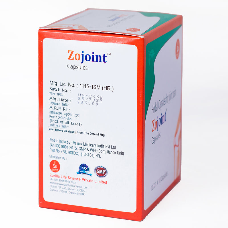 Zojoint I Herbal for Joint Pain I 10 Capsules