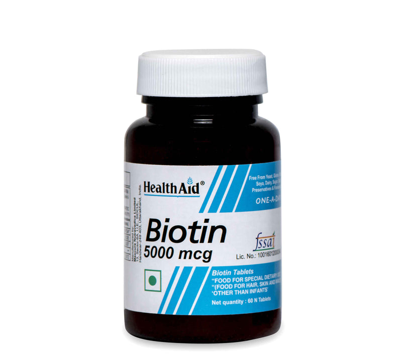 HealthAid I Biotin 5000 µg I 60 Tablets