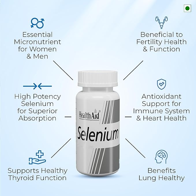 HealthAid I Selenium 200 µg I 60 Tablets