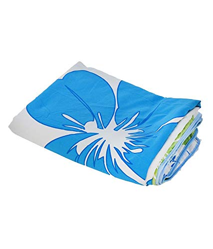 Welfic Blue Flower Design Kids Single Bed Reversible AC Dohar/Blanket (Set of 1)