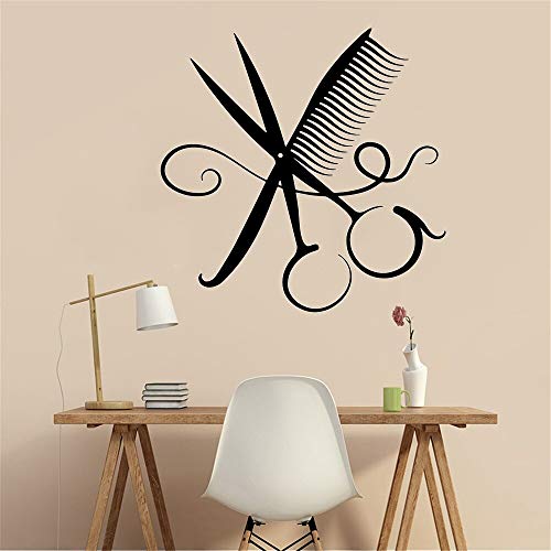 GADGETS WRAP Wall Decal Vinyl Sticker Wall Decoration - Fashion Hair Salon Sticker Wall Decals for Haircut Room Wall Sticker