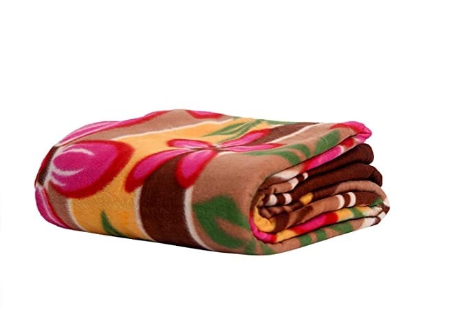 Arnav ® Fleece Single Bed Multicolor Printed AC Polar Blanket - Set of 1