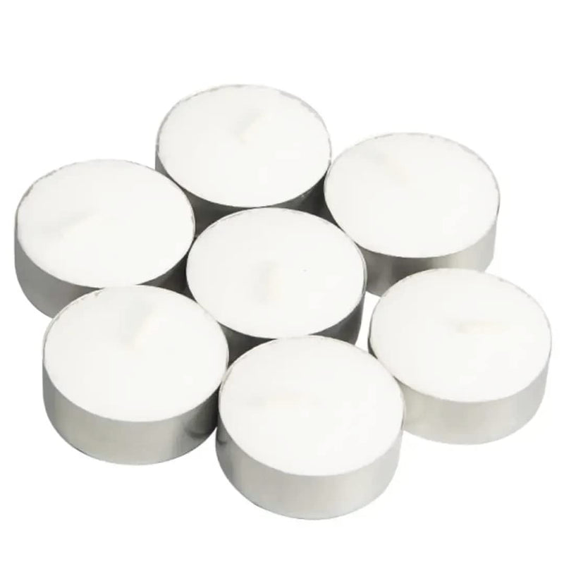 Vindhya Pure Smokeless Tea Light Wax Candles (Unscented)/ 100% Pure Wax- White Tea Set Candle (Set of 200 Pcs.)