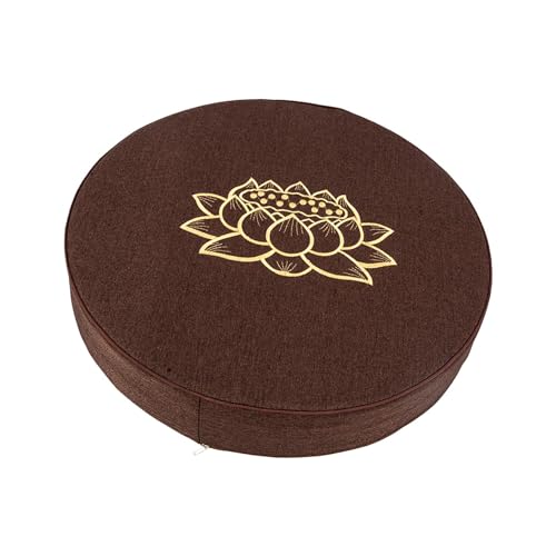 ATORSE® Yoga Cushion Buddhist Comfortable Floor Pillow For Women Men Yoga Stretching Coffee