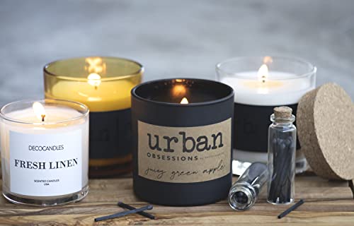 Urban Concepts by DECOCANDLES - Mango Guava - Highly Scented Soy Candle - Long Lasting - Hand Poured in USA (9 Oz. Cork)