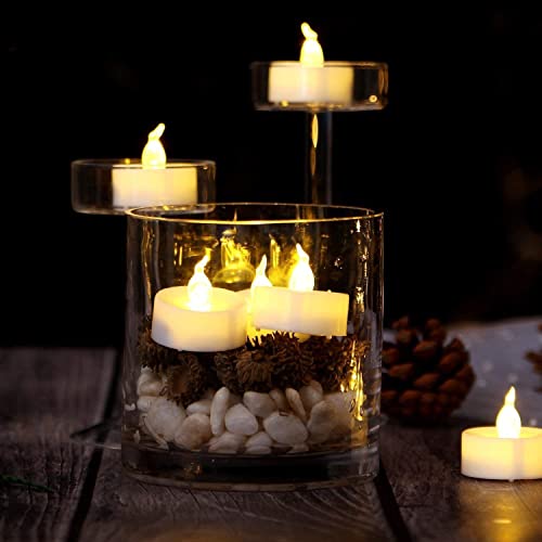 Buy for Happiness Decor Tealight Mini LED Candles | LED Tealight Candle | Ultra Bright Amber Yellow Light Flameless & Smokeless Candles (Set of 120 pcs) Made in India