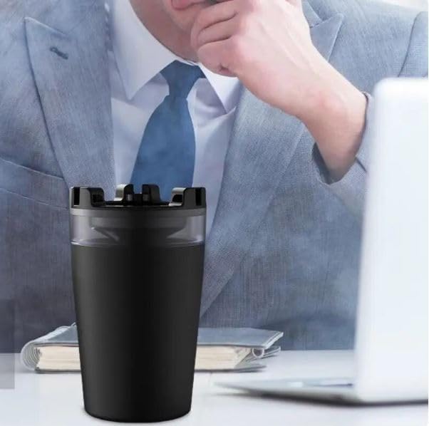 SIMPLICO Car Cigarette Ashtray with Lid with Water Tank Portable Detachable Vehicle Ashtray Cigarette Ashtray Windproof Creative Ashtray With Funnel & Water Tank Design, Suitable For Car/office/home