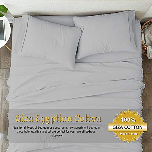 Giza Cotton Sheets King Sheets-Giza Cotton Sheets King Size Giza Sheets – My-Giza-Dream-Sheets 100% Certified Long Staple Giza Cotton Sheets Set King Giza Cotton Sheet Set (King Size, Light Gray)