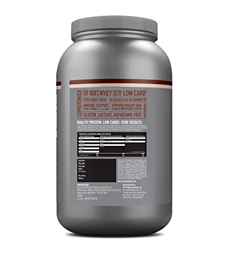 Isopure Whey Protein Isolate Powder with less than 1.5gm of Carbs and Vitamins for Immune Support - 1 kg Cookies & Cream, Vegetarian protein for Men & Women. Offer Pack