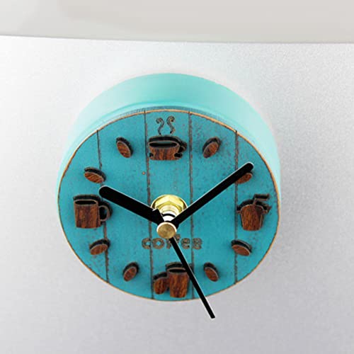 ATORSE® Fridge Sticker Clock Sticker Coffee Pattern Decorative for Kitchen