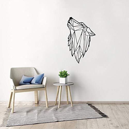 GADGETS WRAP Wall Decal Vinyl Sticker Wall Decoration - Nordic Style Wolf Art Geometric Vinyl Wall Sticker