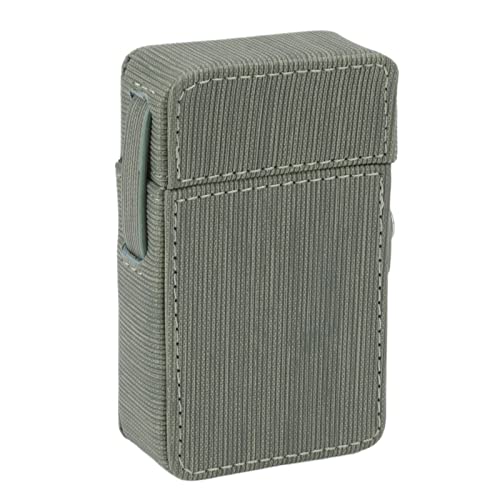 Cigarette Box Protective Cover, Practical to Provide Good Protection Portable Cigarette Box Holder PU for Travel (Pea Green)